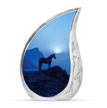 Horse Theme Large Urn 10 Inch