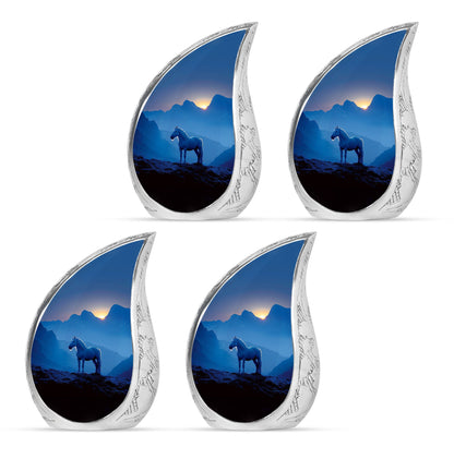 Horse Theme 3 Inch Keepsake Pack of 4