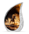 Horse Theme Large Urn 10 Inch