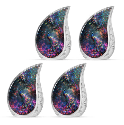 Peacock Theme 3 Inch Keepsake Pack of 4