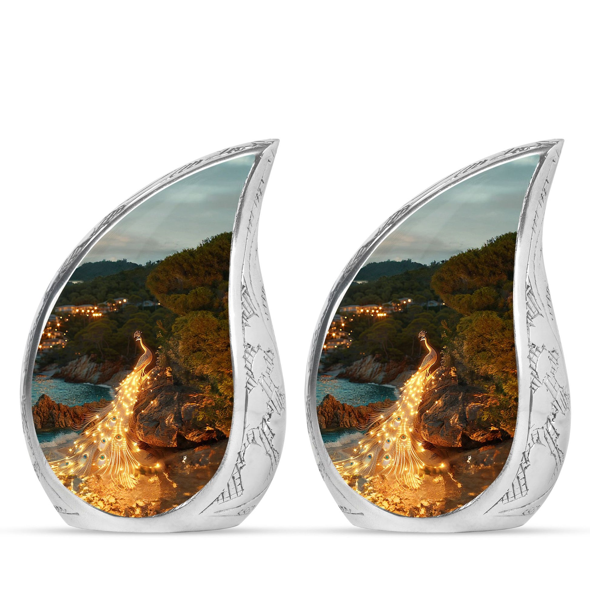 Peacock Theme 3 Inch Keepsake Pack of 2