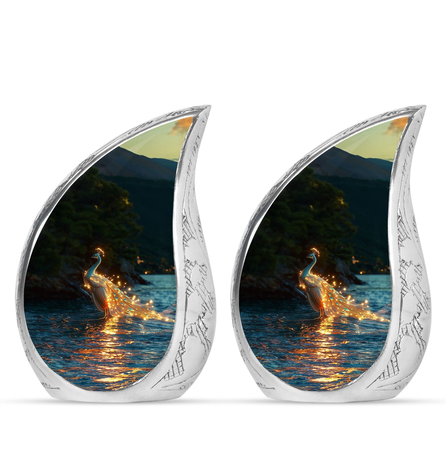 Peacock Theme 3 Inch Keepsake Pack of 2