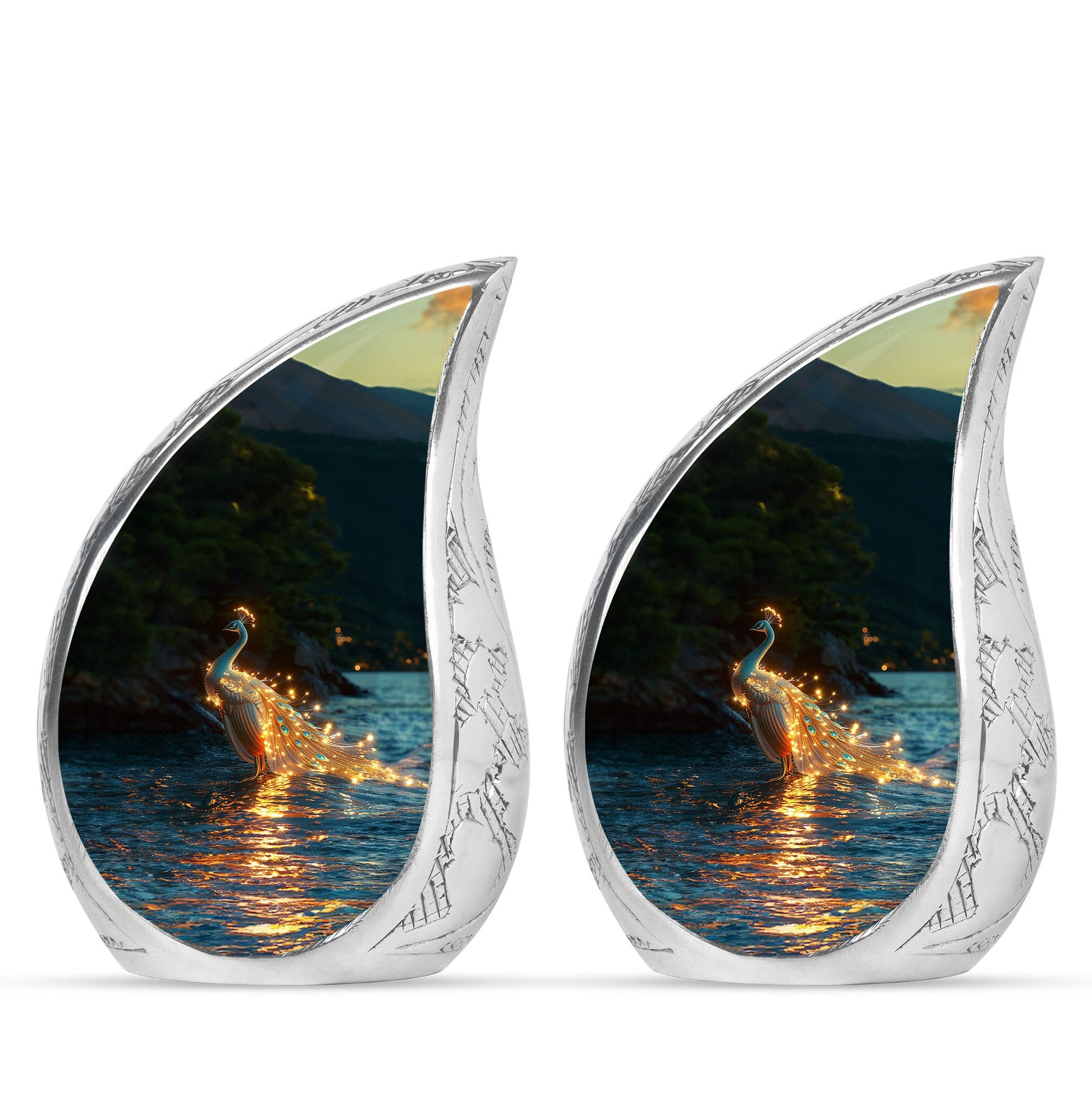 Peacock Theme 3 Inch Keepsake Pack of 2