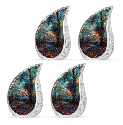Peacock Theme 3 Inch Keepsake Pack of 4