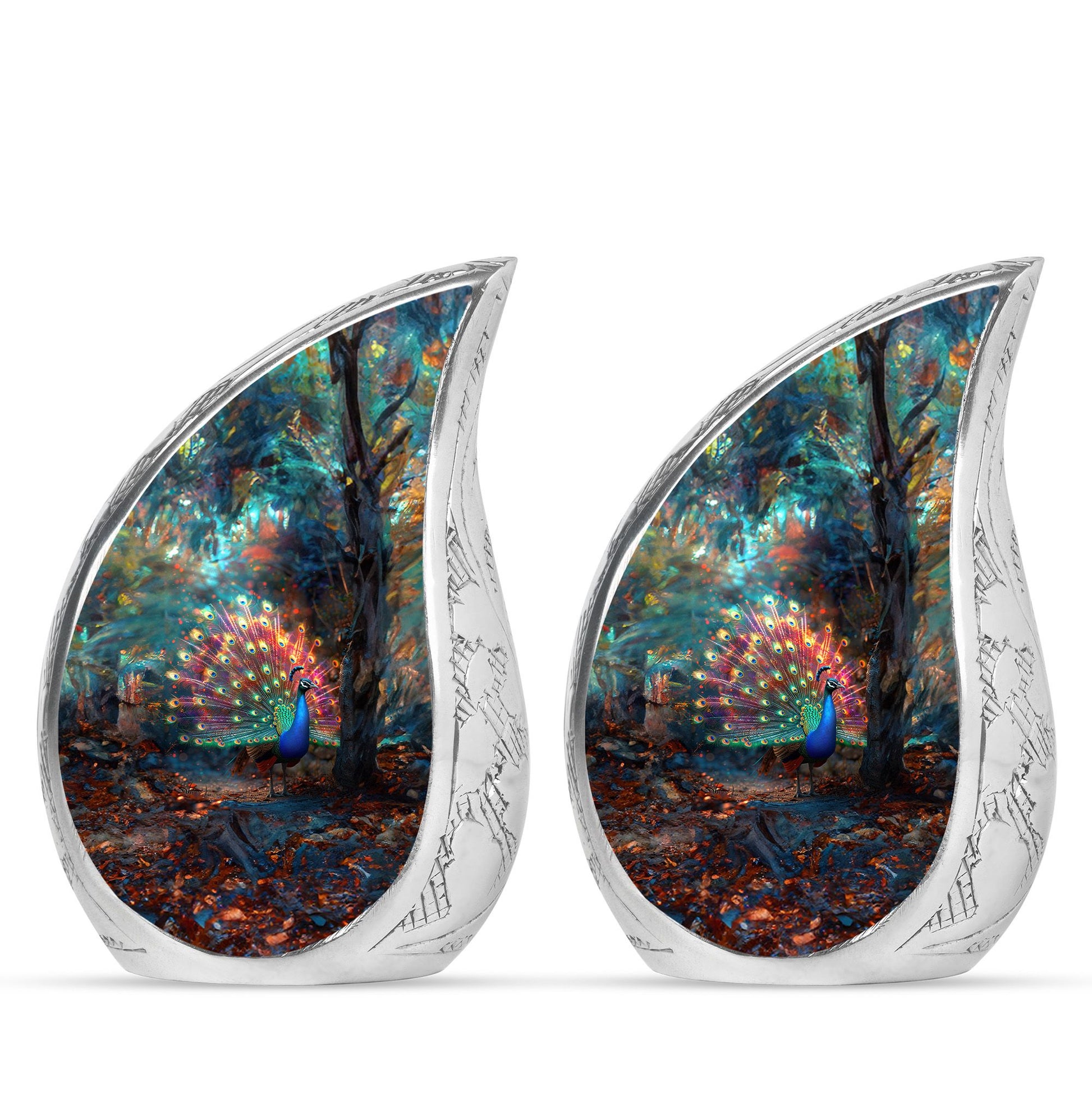 Peacock Theme 3 Inch Keepsake Pack of 2