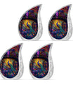 Peacock Theme 3 Inch Keepsake Pack of 4