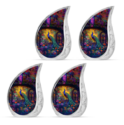 Peacock Theme 3 Inch Keepsake Pack of 4