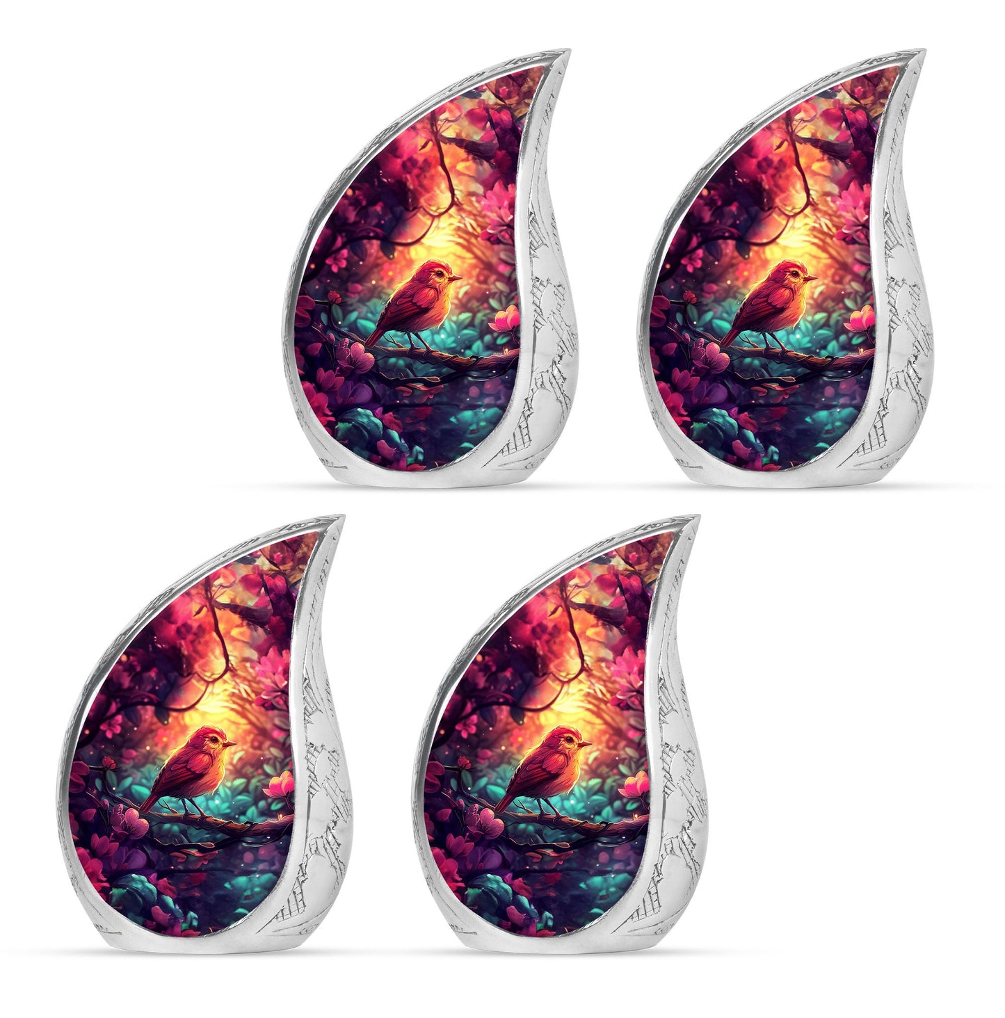 Sparrow Theme 3 Inch Keepsake Pack of 4