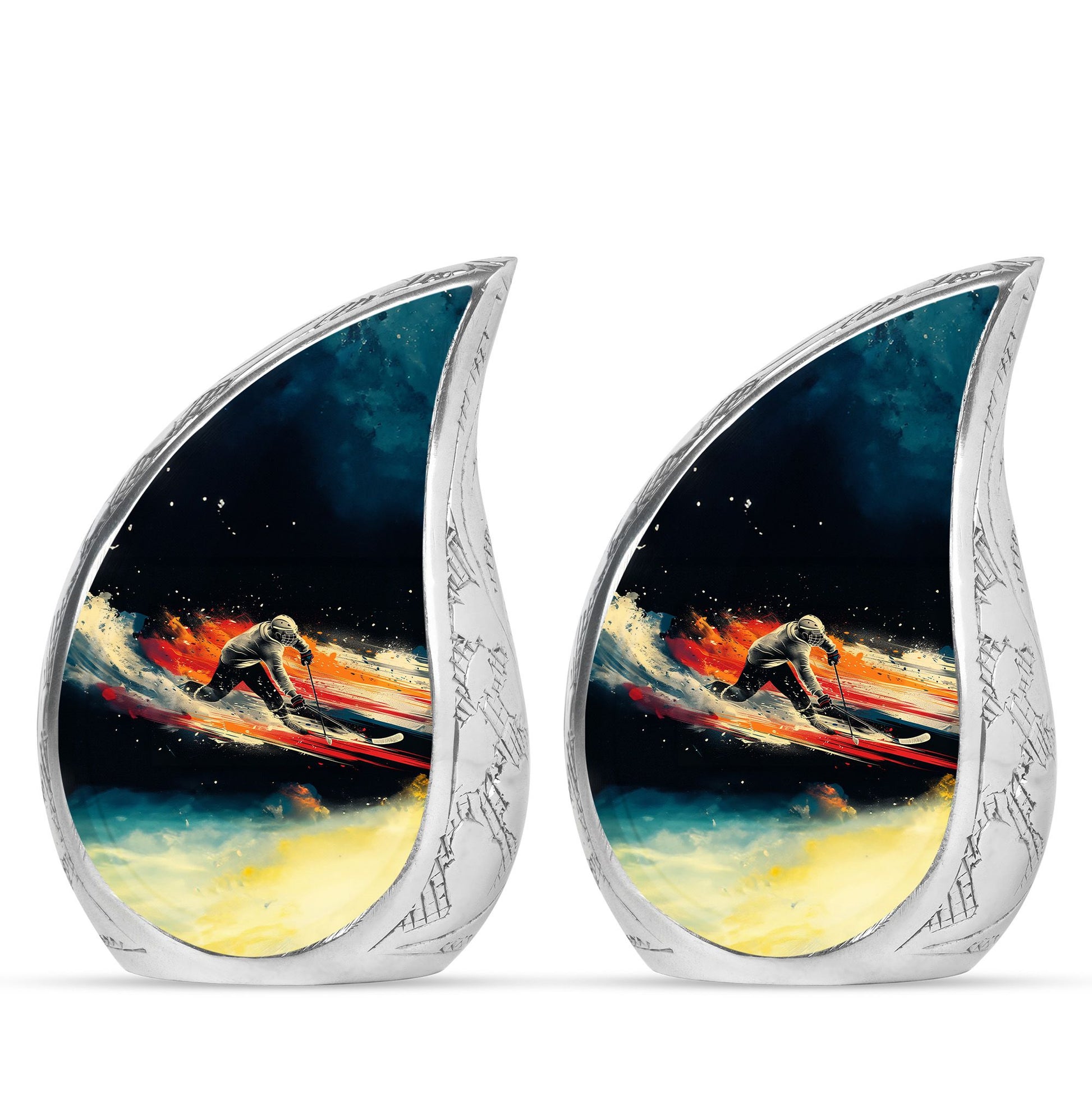 Ice Hockey Theme 3 Inch Keepsake Pack of 2