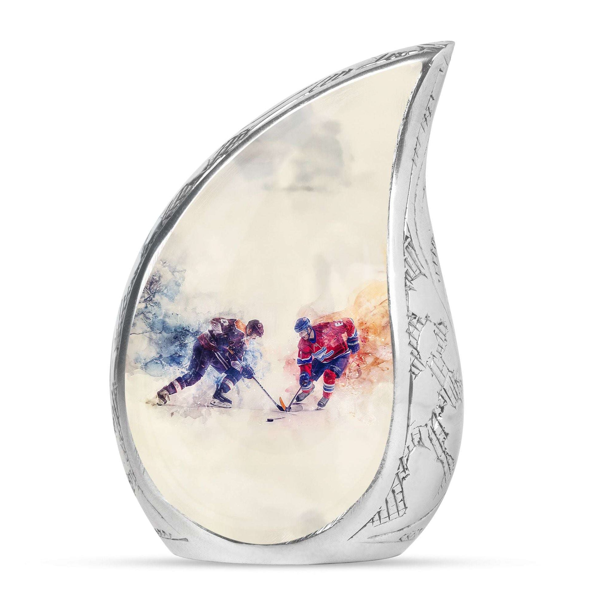 Ice Hockey Cremation Urn for Adult Ashes - Sports Cremation Keepsake Urn