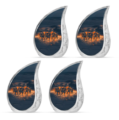 Ice Hockey Theme 3 Inch Keepsake Pack of 4