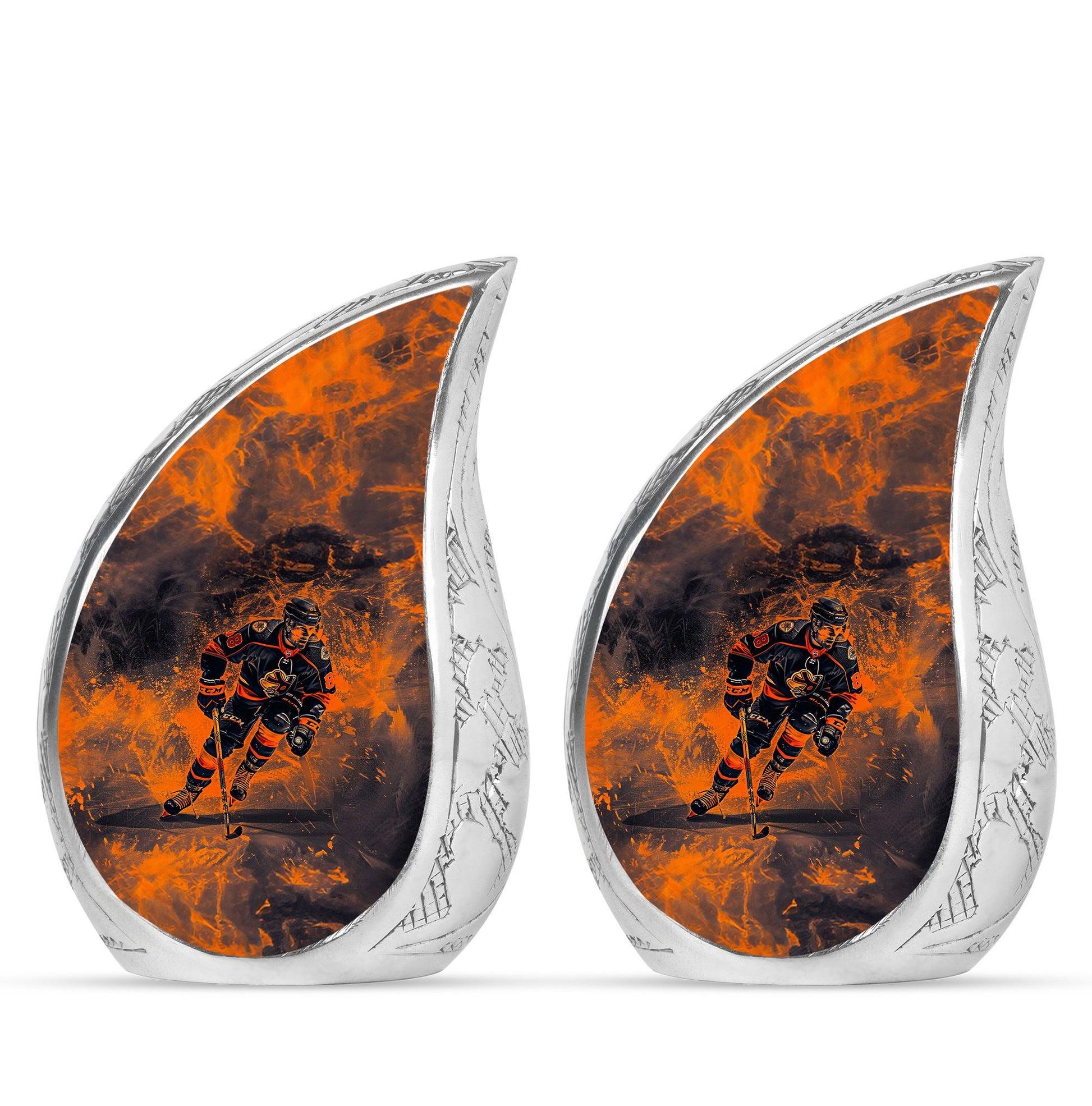 Ice Hockey Theme 3 Inch Keepsake Pack of 2