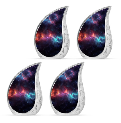 Nebula Galaxy Theme 3 Inch Keepsake Pack of 4