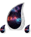 Nebula Galaxy Theme Large Urn With 2 Keepsake Urn