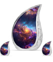 Nebula Galaxy Theme Large Urn With 2 Keepsake Urn