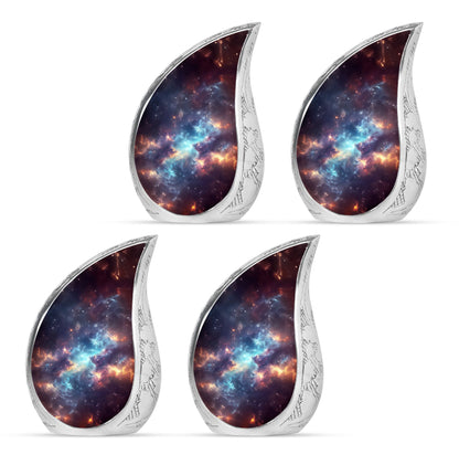 Nebula Galaxy Theme 3 Inch Keepsake Pack of 4