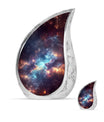 Nebula Galaxy Theme Large Urn With 1 Keepsake Urn