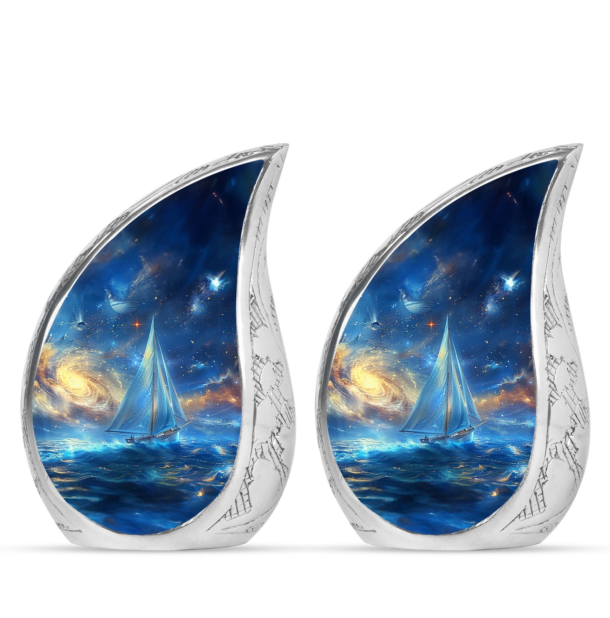 Sail Boat Theme 3 Inch Keepsake Pack of 2