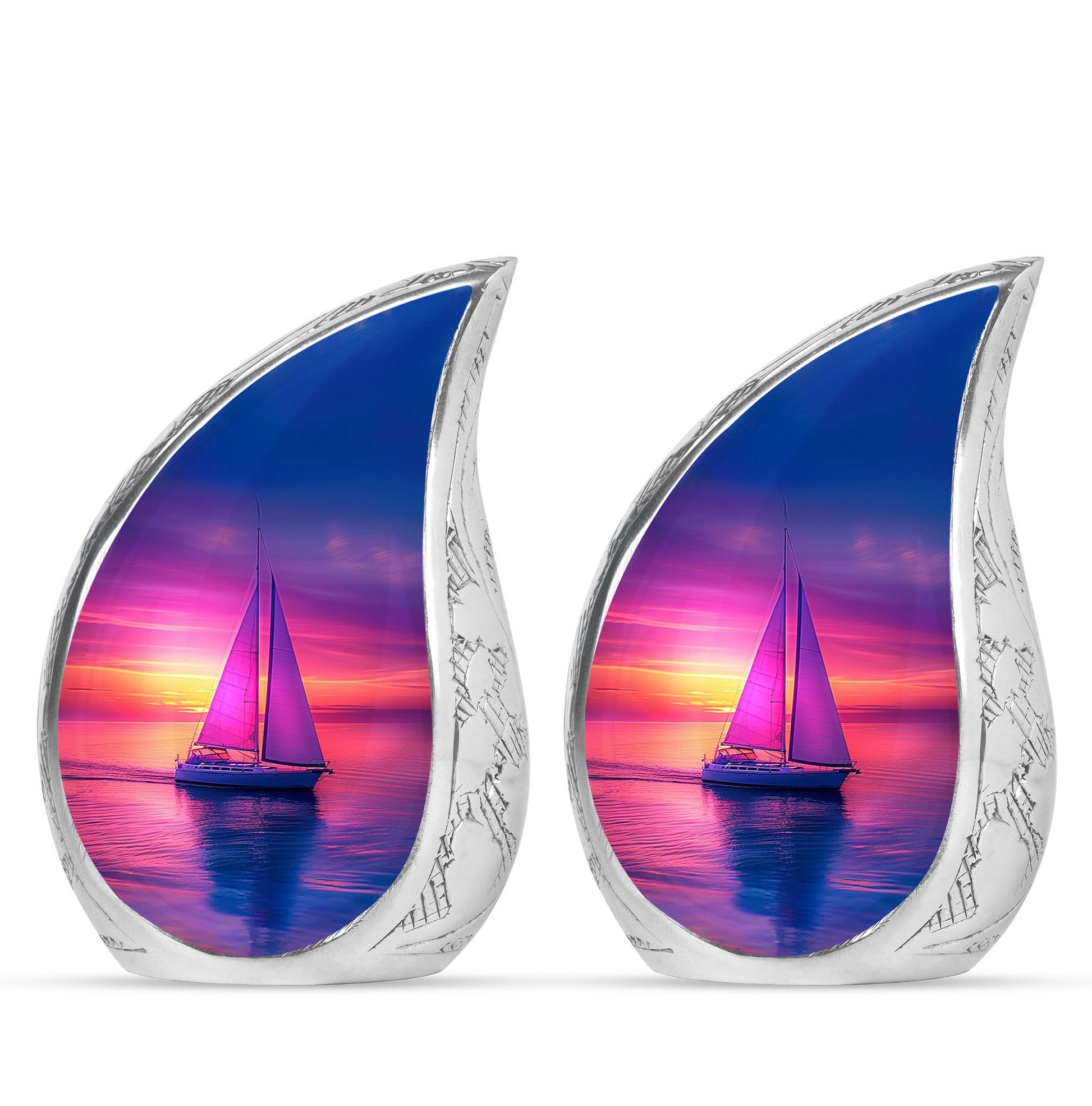 Sail Boat Theme 3 Inch Keepsake Pack of 2