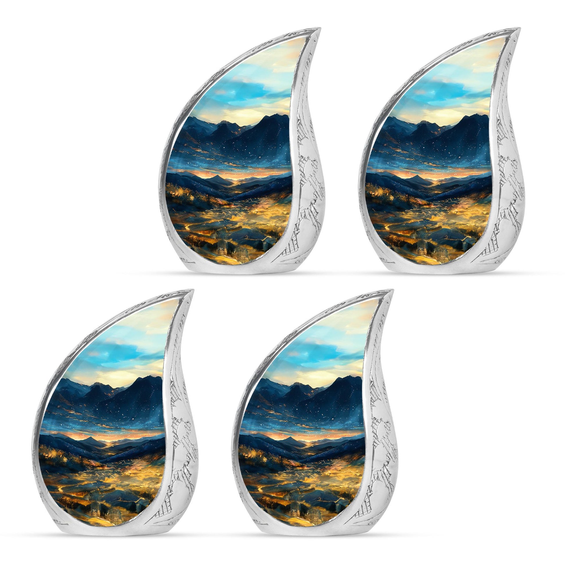 Starry Night Theme 3 Inch Keepsake Pack of 4