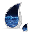 Starry Night Theme Large Urn With 1 Keepsake Urn