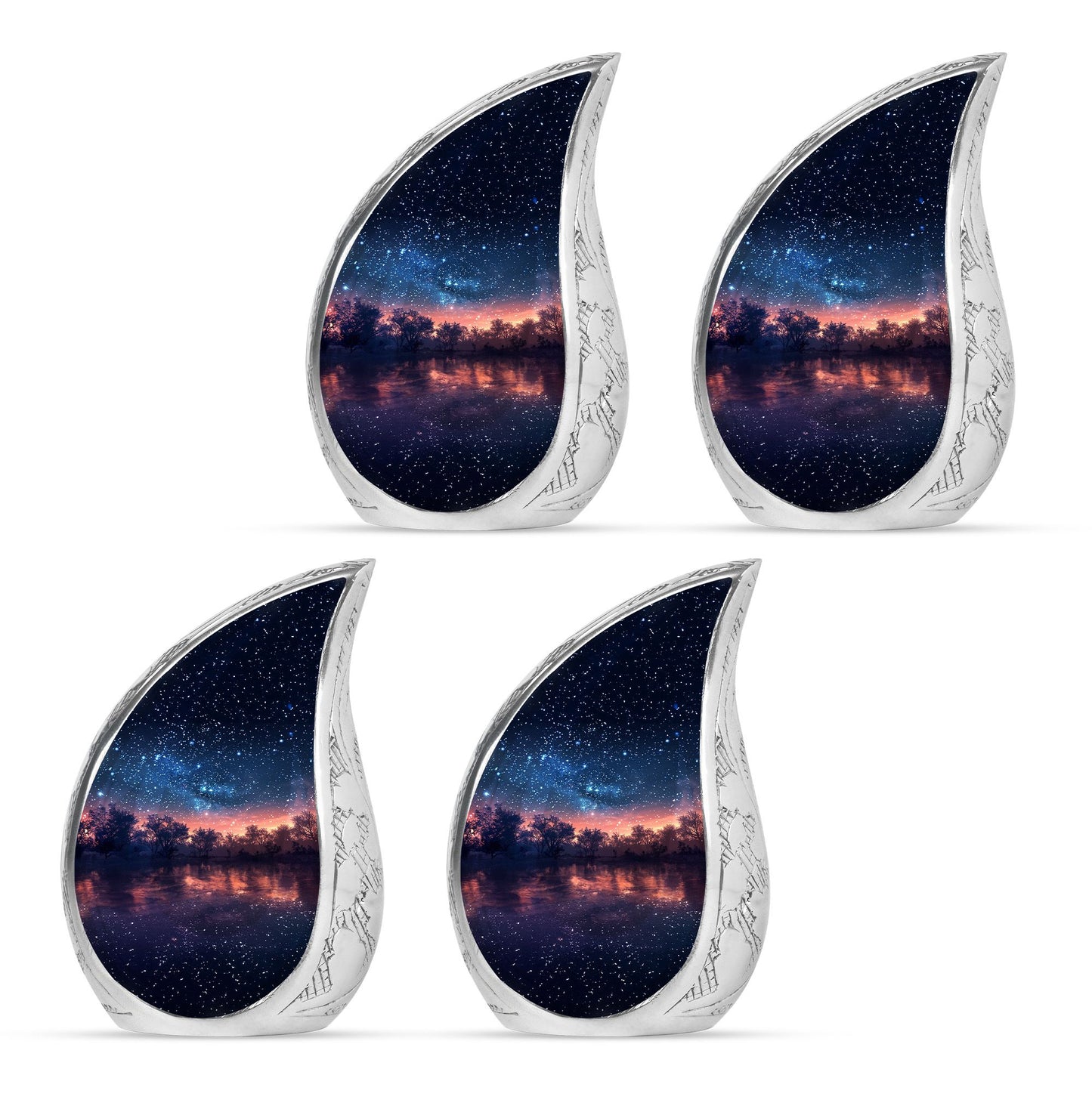 Starry Night Theme 3 Inch Keepsake Pack of 4