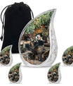 Panda Theme Large Urn With 4 Keepsake Urn