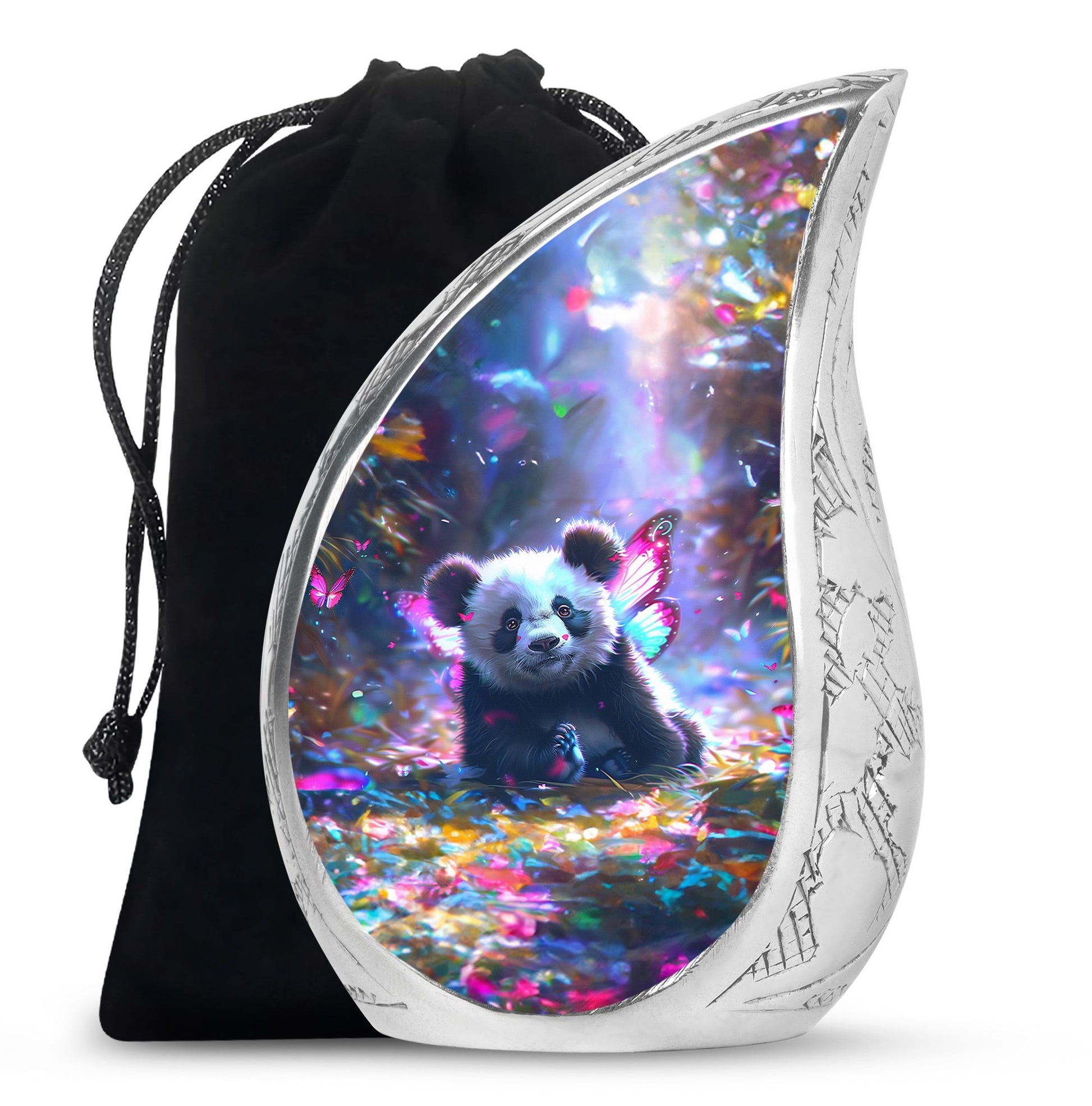Panda Theme Large Urn 10 Inch