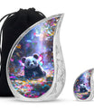 Panda Theme Large Urn With 1 Keepsake Urn