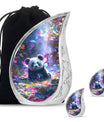 Panda Theme Large Urn With 2 Keepsake Urn