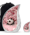 Panda Theme Large Urn With 1 Keepsake Urn