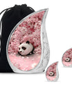 Panda Theme Large Urn With 2 Keepsake Urn