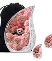 Panda Theme Large Urn With 2 Keepsake Urn