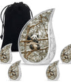 Panda Theme Large Urn With 4 Keepsake Urn
