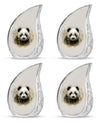 Panda Theme 3 Inch Keepsake Pack of 4