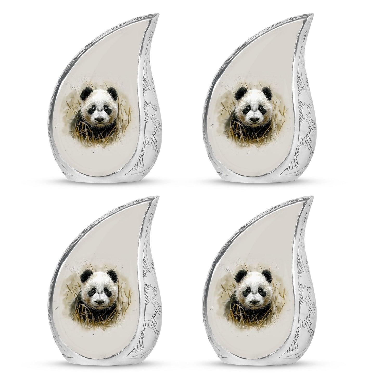 Panda Theme 3 Inch Keepsake Pack of 4