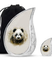Panda Theme Large Urn With 1 Keepsake Urn