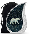 Polar Bear Theme Large Urn 10 Inch