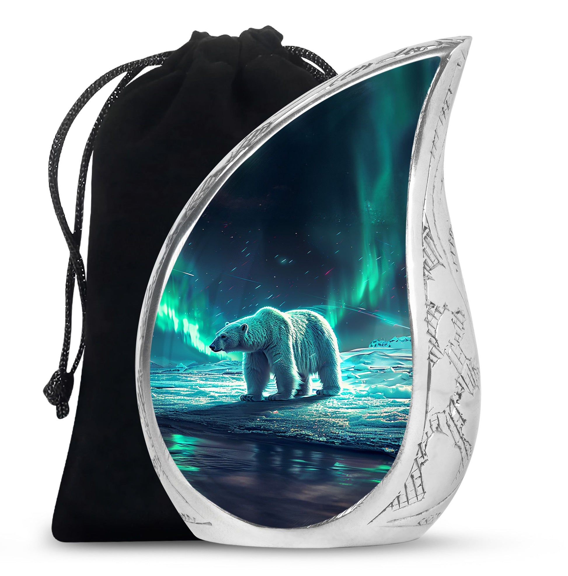 Polar Bear Theme Large Urn 10 Inch