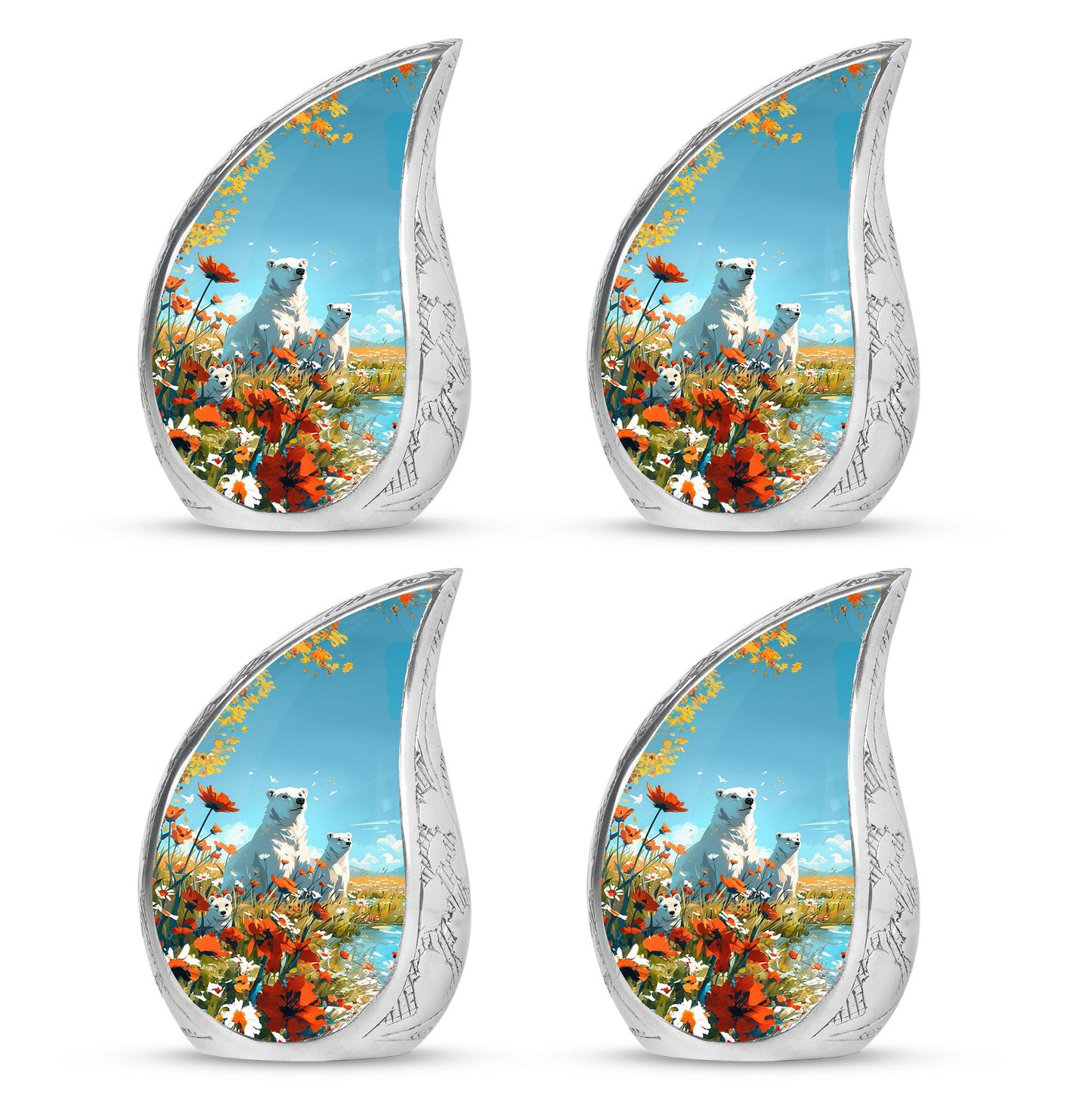 Polar Bear Theme 3 Inch Keepsake Pack of 4