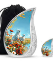Polar Bear Theme Large Urn With 1 Keepsake Urn