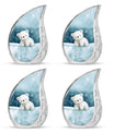 Polar Bear Theme 3 Inch Keepsake Pack of 4