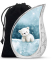 Polar Bear Theme Large Urn 10 Inch