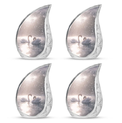 Swan Theme 3 Inch Keepsake Pack of 4