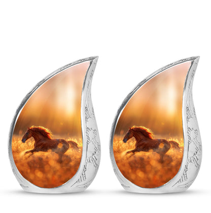 Runing Horse Theme 3 Inch Keepsake Pack of 2