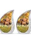 Runing Horse Theme 3 Inch Keepsake Pack of 2