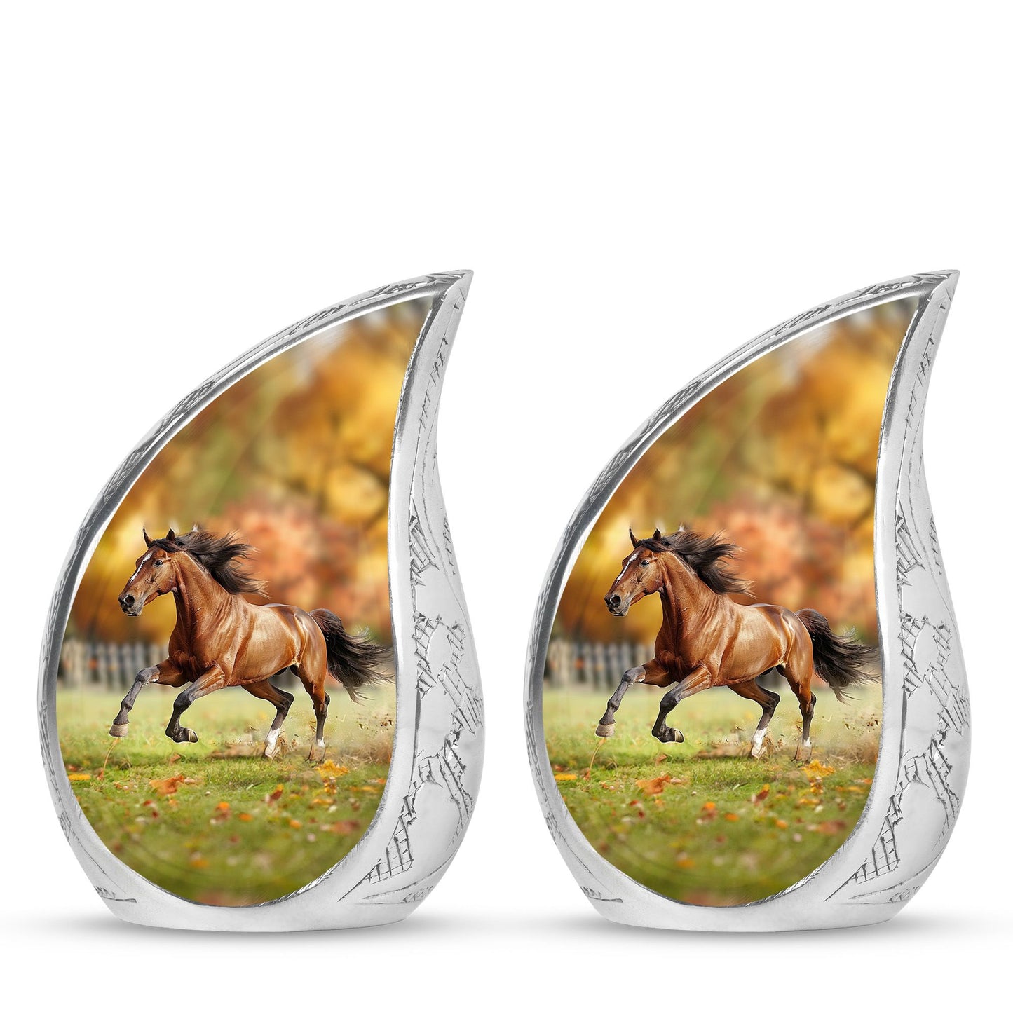 Runing Horse Theme 3 Inch Keepsake Pack of 2