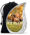 Runing Horse Theme Large Urn 10 Inch