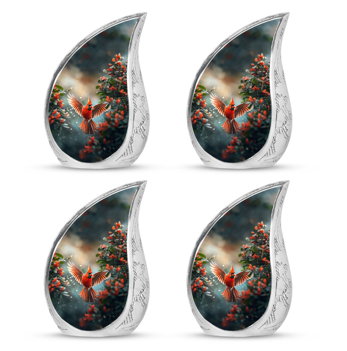 Cardinal Theme 3 Inch Keepsake Pack of 4