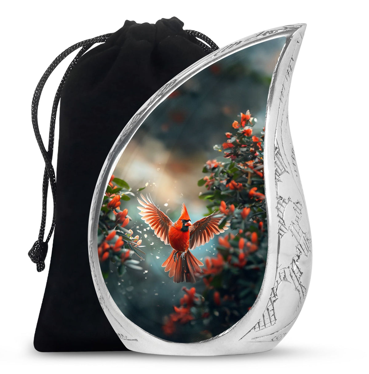 Cardinal Theme Large Urn 10 Inch